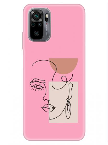 Redmi Note 10 Women Art Pembe Telefon Kılıfı