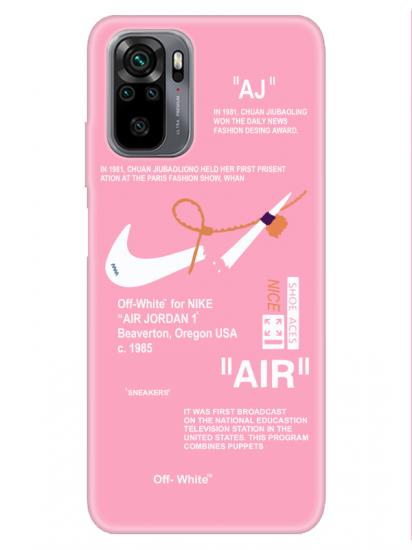 Redmi Note 10 Nike Air Pembe Telefon Kılıfı