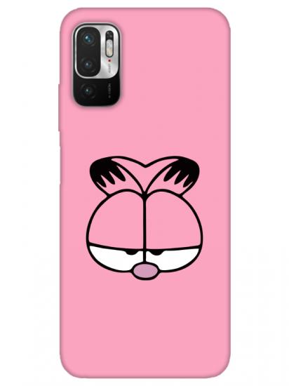 Redmi Note 10 5G Garfield Pembe Telefon Kılıfı