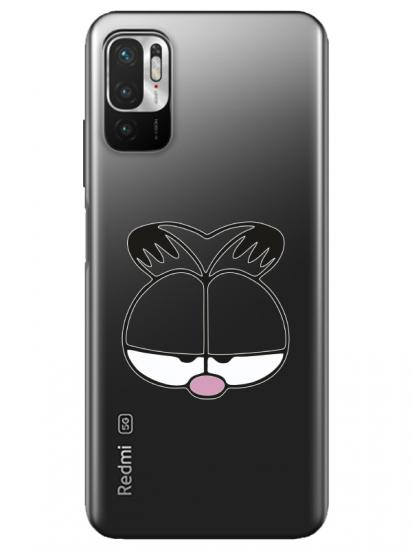 Redmi Note 10 5G Garfield Şeffaf Telefon Kılıfı