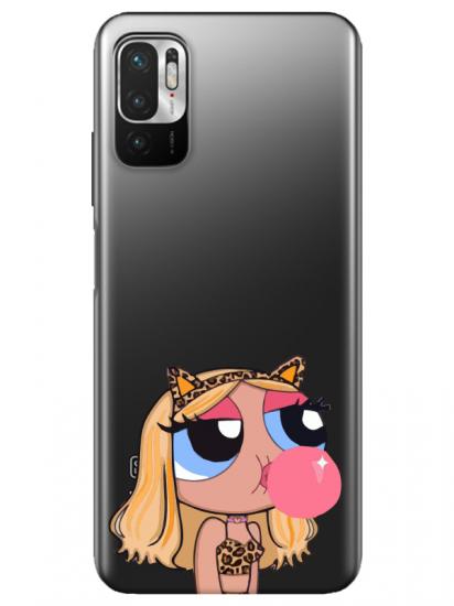 Redmi Note 10 5G Powerpuff Girls Şeffaf Telefon Kılıfı