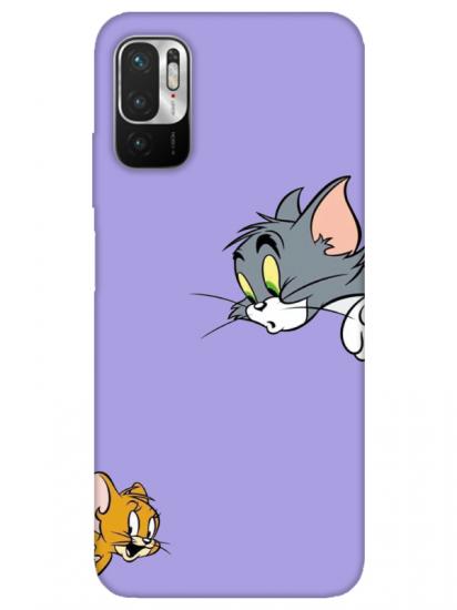 Redmi Note 10 5G Tom And Jerry Lila Telefon Kılıfı