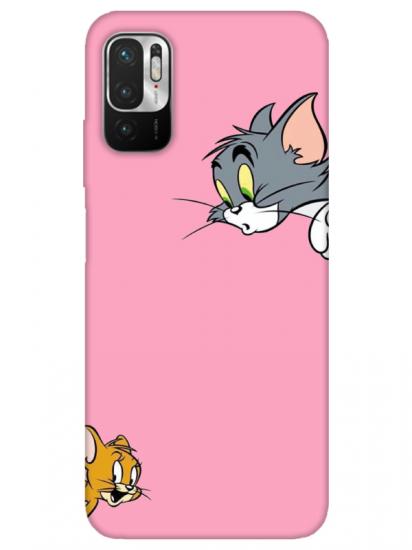 Redmi Note 10 5G Tom And Jerry Pembe Telefon Kılıfı