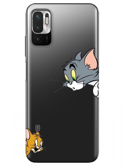 Redmi Note 10 5G Tom And Jerry Şeffaf Telefon Kılıfı
