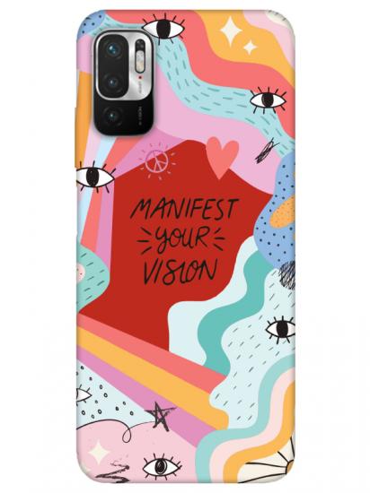 Redmi Note 10 5G Manifest Your Vision Kırmızı Telefon Kılıfı