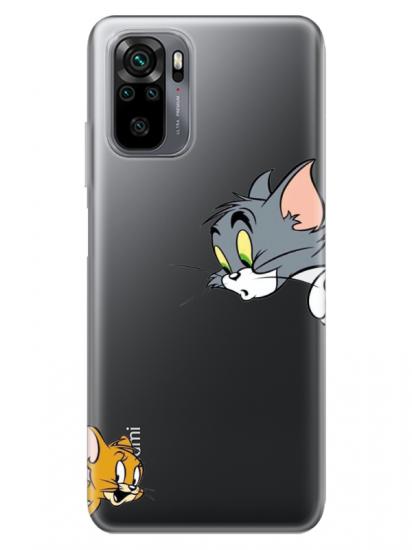 Redmi Note 10S Tom And Jerry Şeffaf Telefon Kılıfı