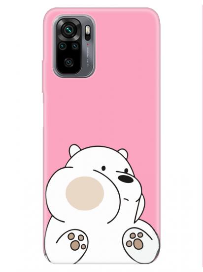 Redmi Note 10S Panda Pembe Telefon Kılıfı