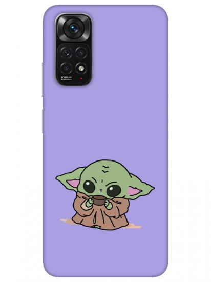 Redmi Note 11 Baby Yoda Lila Telefon Kılıfı