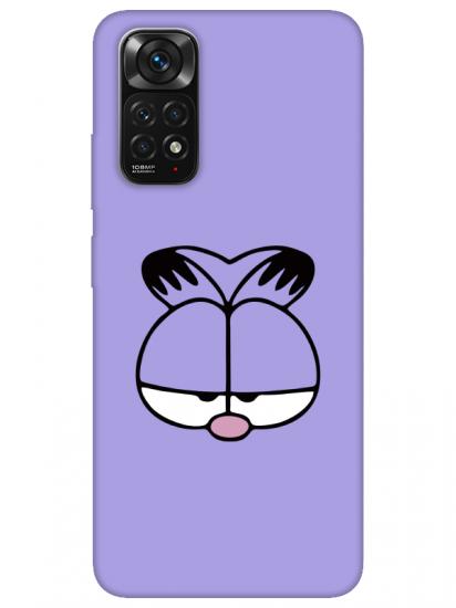 Redmi Note 11 Garfield Lila Telefon Kılıfı