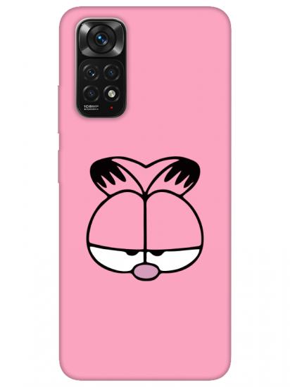 Redmi Note 11 Garfield Pembe Telefon Kılıfı