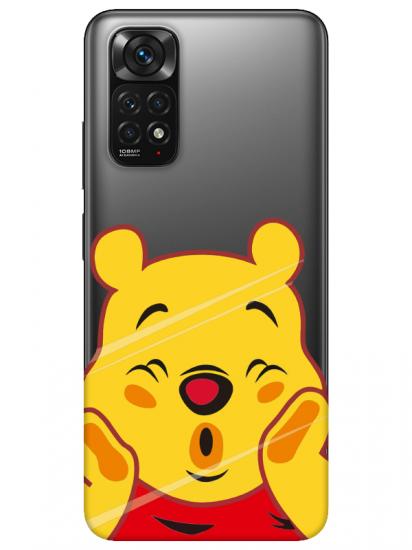 Redmi Note 11 Winnie The Pooh Şeffaf Telefon Kılıfı