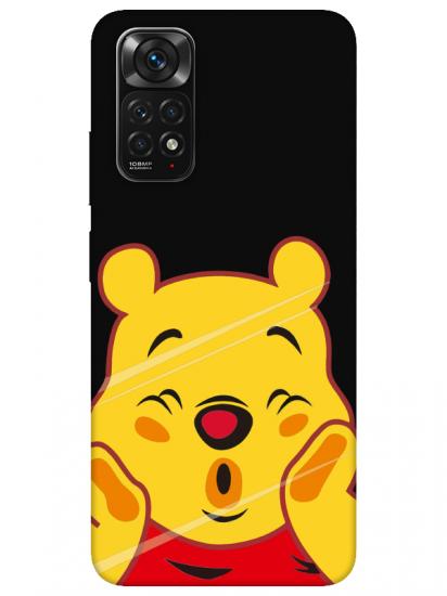 Redmi Note 11 Winnie The Pooh Siyah Telefon Kılıfı