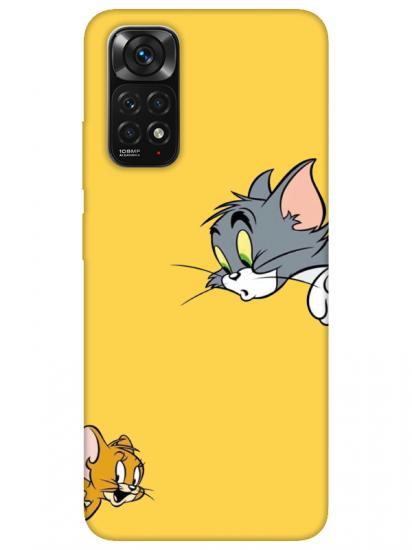 Redmi Note 11 Tom And Jerry Sarı Telefon Kılıfı