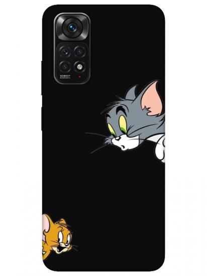 Redmi Note 11 Tom And Jerry Siyah Telefon Kılıfı