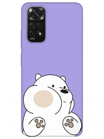 Redmi Note 11 Panda Lila Telefon Kılıfı