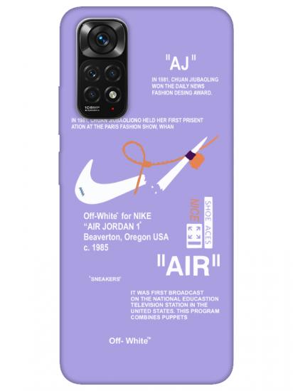 Redmi Note 11 Nike Air Lila Telefon Kılıfı