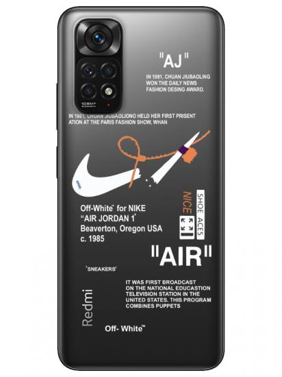 Redmi Note 11 Nike Air Şeffaf Telefon Kılıfı