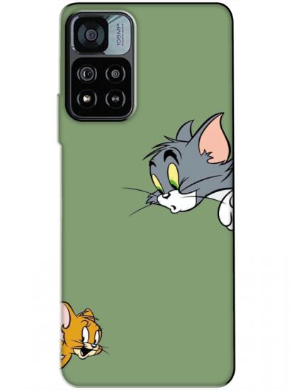 Redmi Note 11 Pro Tom And Jerry Yeşil Telefon Kılıfı