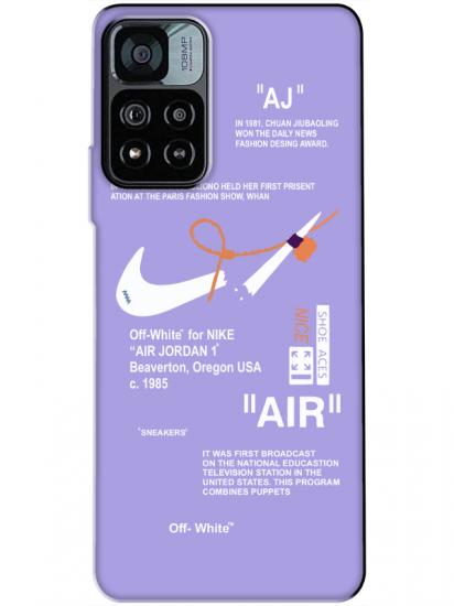 Redmi Note 11 Pro Nike Air Lila Telefon Kılıfı