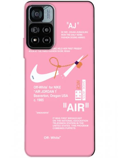 Redmi Note 11 Pro Nike Air Pembe Telefon Kılıfı