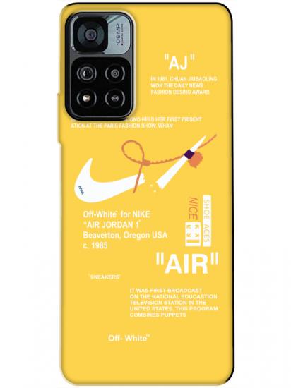 Redmi Note 11 Pro Nike Air Sarı Telefon Kılıfı