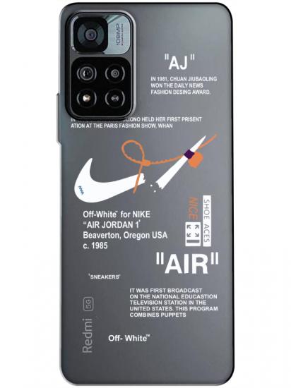 Redmi Note 11 Pro Nike Air Şeffaf Telefon Kılıfı