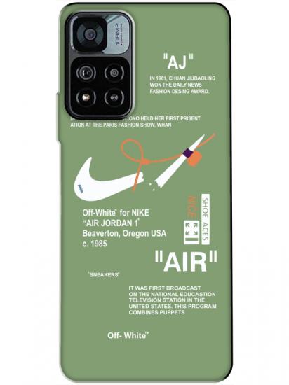 Redmi Note 11 Pro Nike Air Yeşil Telefon Kılıfı