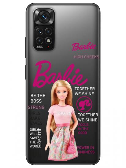 Redmi Note 11S Barbie Şeffaf Telefon Kılıfı