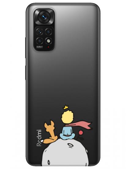 Redmi Note 11S Küçük Prens Şeffaf Telefon Kılıfı