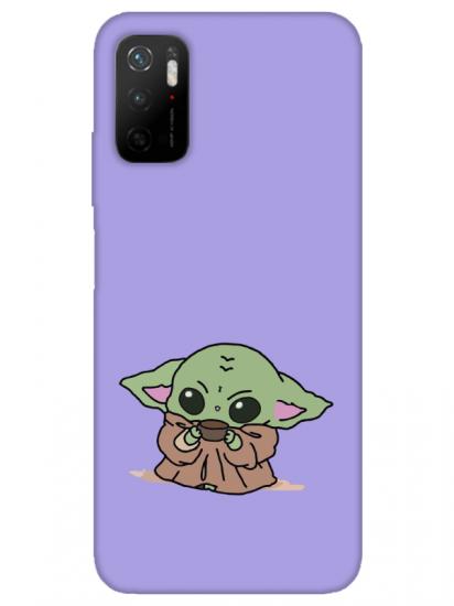 Redmi Note 11SE Baby Yoda Lila Telefon Kılıfı