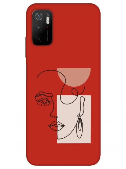 Redmi Note 11SE Women Art Kırmızı Telefon Kılıfı