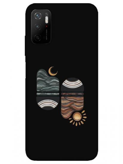 Redmi Note 11SE Sunset Wave Siyah Telefon Kılıfı