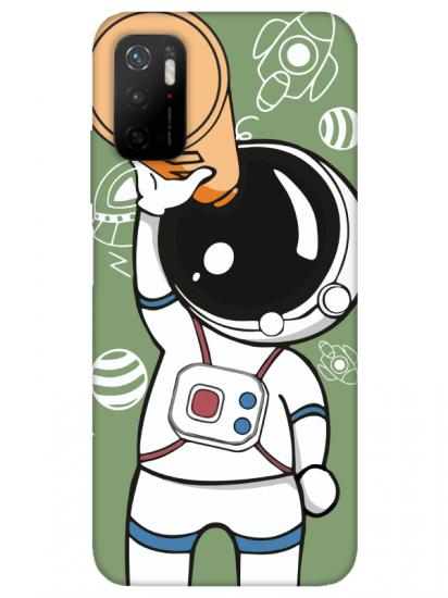 Redmi Note 11SE Astronot Yeşil Telefon Kılıfı