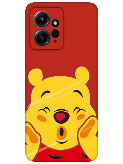 Redmi Note 12 4g Winnie The Pooh Kırmızı Telefon Kılıfı