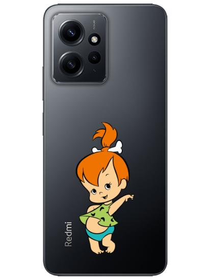 Redmi Note 12 4g Taş Devri Kız Bebek Şeffaf Telefon Kılıfı