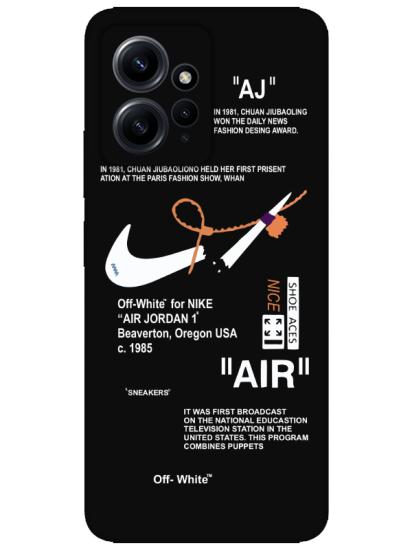 Redmi Note 12 4g Nike Air Siyah Telefon Kılıfı