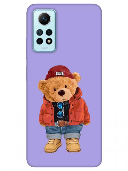 Redmi Note 12 Pro Teddy Bear Lila Telefon Kılıfı