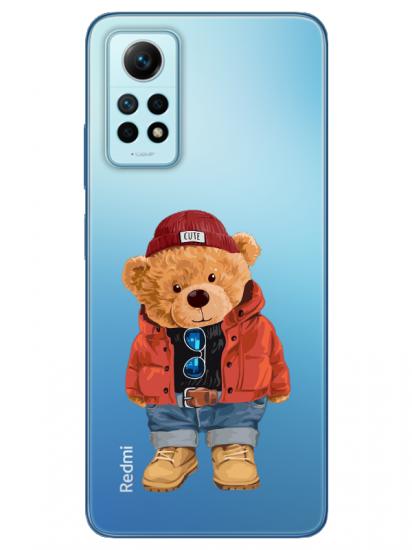 Redmi Note 12 Pro Teddy Bear Şeffaf Telefon Kılıfı