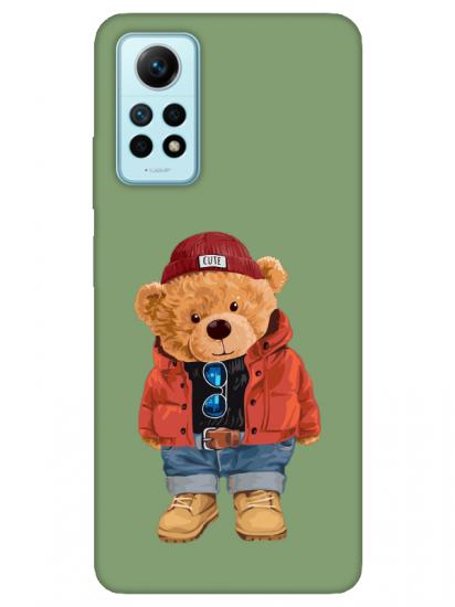 Redmi Note 12 Pro Teddy Bear Yeşil Telefon Kılıfı