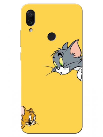 Redmi Note 7 Tom And Jerry Sarı Telefon Kılıfı