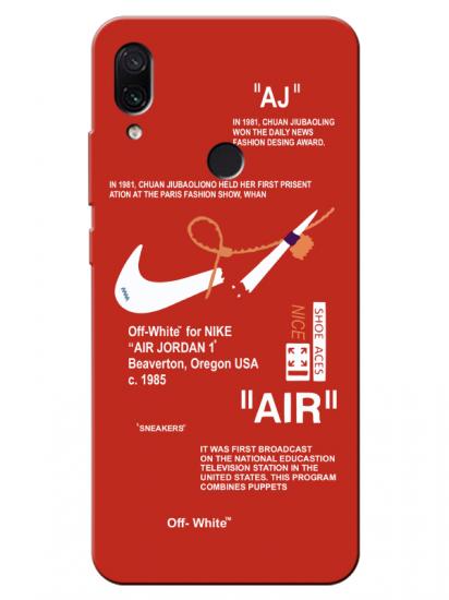 Redmi Note 7 Nike Air Kırmızı Telefon Kılıfı