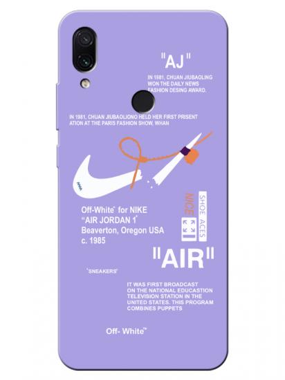 Redmi Note 7 Nike Air Lila Telefon Kılıfı