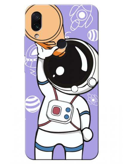 Redmi Note 7 Astronot Lila Telefon Kılıfı