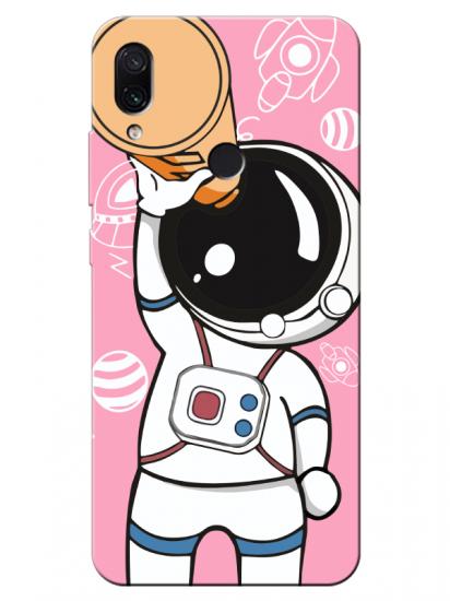 Redmi Note 7 Astronot Pembe Telefon Kılıfı