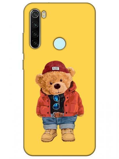 Redmi Note 8 Teddy Bear Sarı Telefon Kılıfı