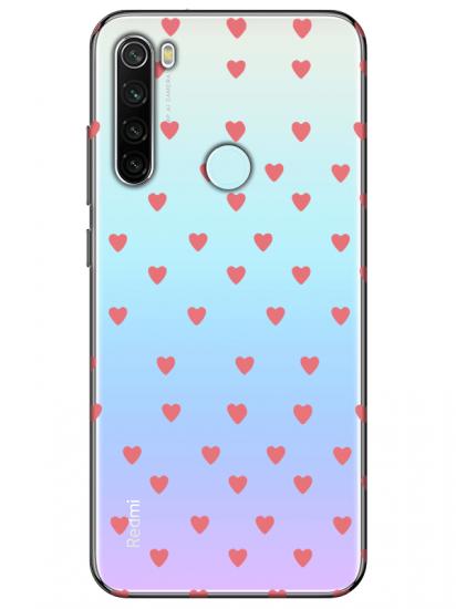 Redmi Note 8 Minik Kalpler Şeffaf Telefon Kılıfı
