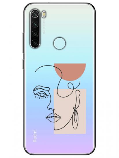 Redmi Note 8 Women Art Şeffaf Telefon Kılıfı