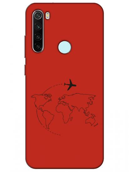 Redmi Note 8Face Art Kırmızı Telefon Kılıfı