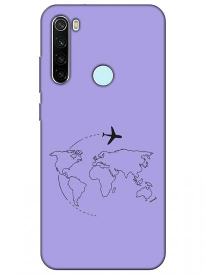 Redmi Note 8Face Art Lila Telefon Kılıfı