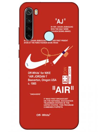 Redmi Note 8 Nike Air Kırmızı Telefon Kılıfı